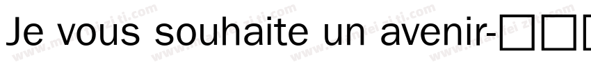 Je vous souhaite un avenir字体转换